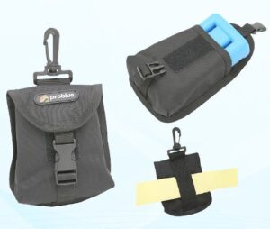 Single weight pocket 1680D 12x12 cm for mounting on BCD tankband